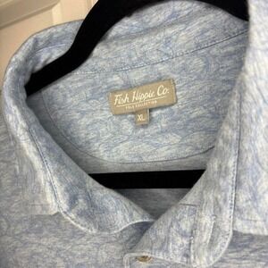 Fish Hippie blue polo shirt Size‎ XL